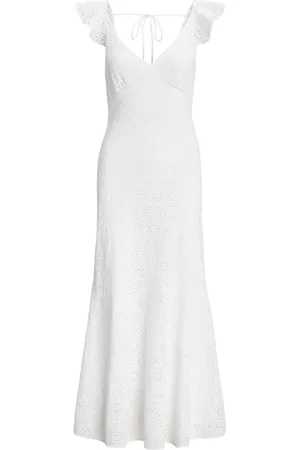 Ralph Lauren Broderie-anglaise linen maxi dress
