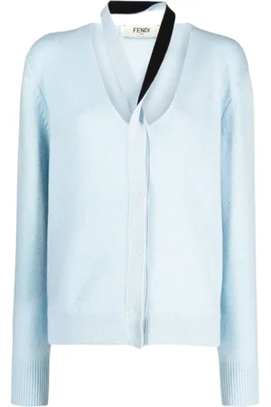 Fendi V-neck knitted cardigan