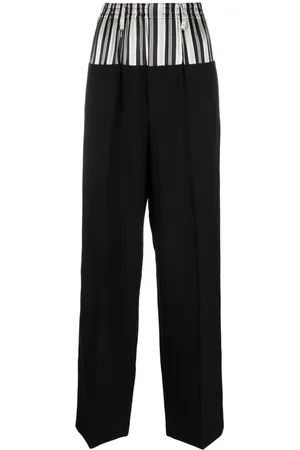 Fendi Panelled striped trousers