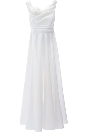 Tulleen Lenelle rose-appliqué gown