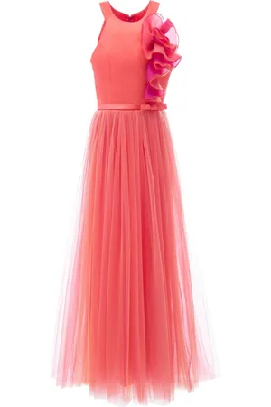 Tulleen Malaga ruffled tulle gown