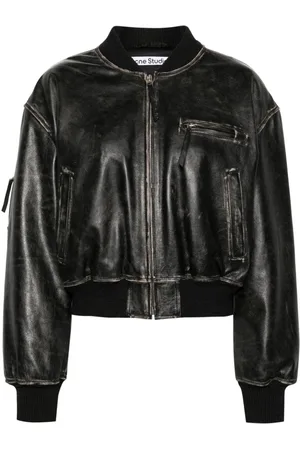 Acne Studios Distressed-effect bomber jacket