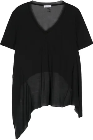 Patrizia Pepe Asymmetric panelled T-shirt