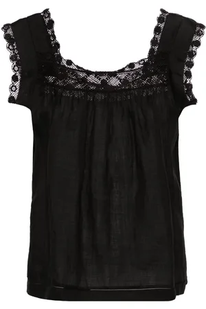 Doen Aphra crochet-trim blouse