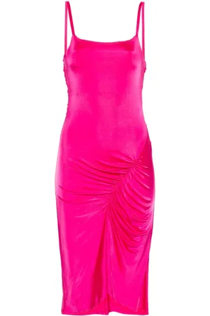 Marine Serre Draped midi dress