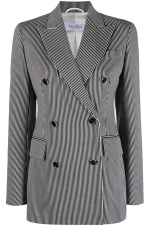 Max Mara Peak-lapel striped blazer