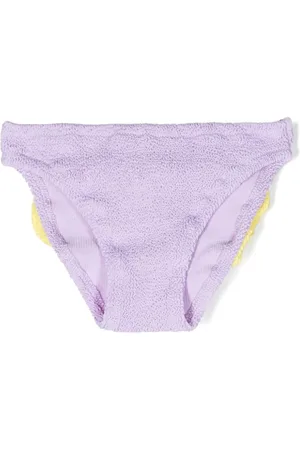 MC2 SAINT BARTH Bow-detail crinkled bikini bottom