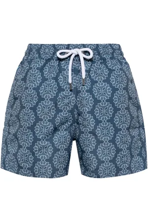Frescobol Carioca Medalhao Sport patterned swim shorts