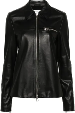 Sportmax Zipped leather jacket