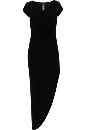 Norma Kamali Cap-sleeves asymmetric dress