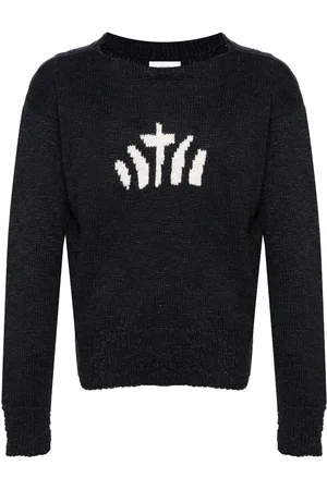 VISVIM Intarsia-knit silk-blend jumper