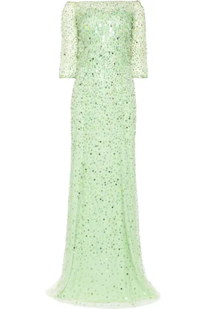 Jenny Packham Lantana sequin-embellished gown