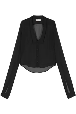 COPERNI Extra-long sleeves sheer shirt