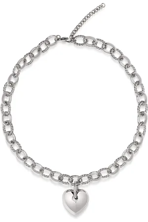 Nialaya Heart-pendant choker-chain necklace