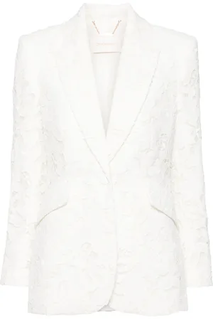 ZIMMERMANN Natura lace-detail blazer