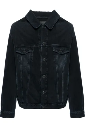 Balenciaga Off-shoulder denim jacket