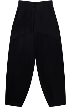 Stella McCartney Panelled satin tapered trousers