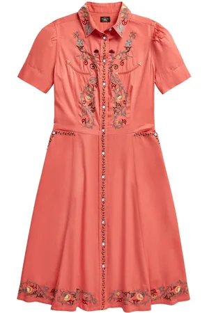 Ralph Lauren Floral-embroidery shirtdress