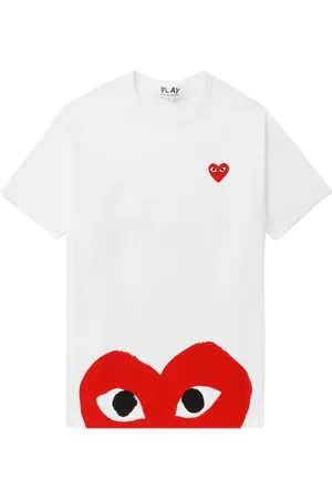 Comme des Garçons Heart-print cotton T-shirt