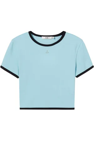 B+AB Crystal-embellished cropped top