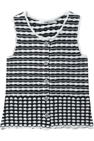 B+AB Jacquard-knit vest