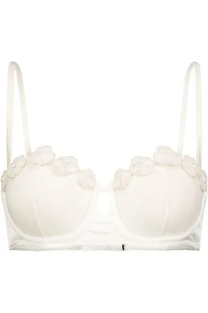 Kiki de Montparnasse Chouchou floral-appliqué balconette bra