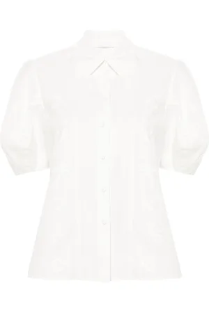 Chloé Embroidery-detail poplin shirt