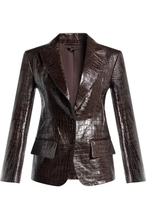 Tom Ford Snakeskin-effect leather blazer