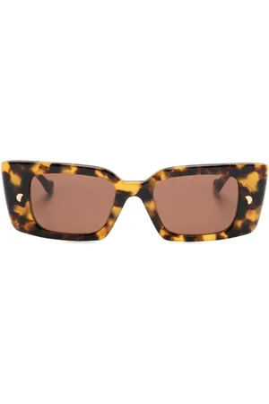 Nanushka Carmel rectangle-frame sunglasses