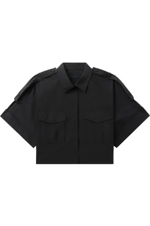 JUUN.J Classic-collar cropped shirt