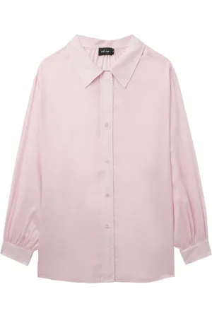 tout a coup Ruched-detail button-up shirt