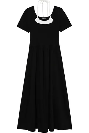 tout a coup Halterneck layered midi dress