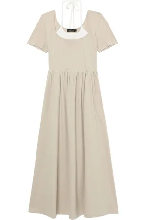 tout a coup Layered halterneck midi dress