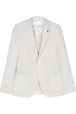 Karl Lagerfeld Seersucker single-breasted blazer