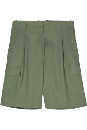 Drôle de Monsieur Pleat-detail cargo shorts
