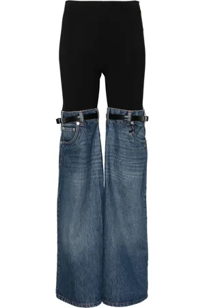 COPERNI Hybrid denim-panels trousers