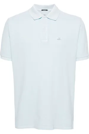 C.P. Company Logo-embroidered cotton polo shirt