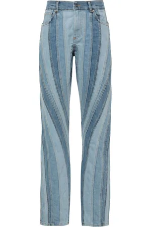 MUGLER Spiral straight-leg jeans