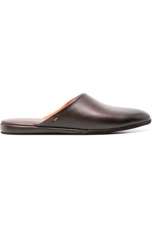 santoni Beachy leather slippers