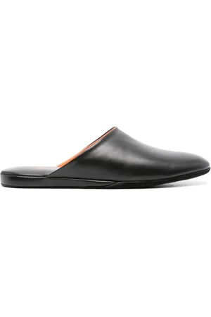 santoni Smooth leather slippers