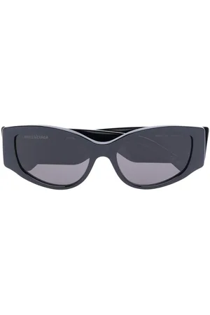 Balenciaga Logo-print cat-eye sunglasses