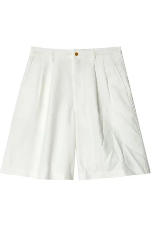 Comme des Garçons Pleat-detail wide-leg shorts