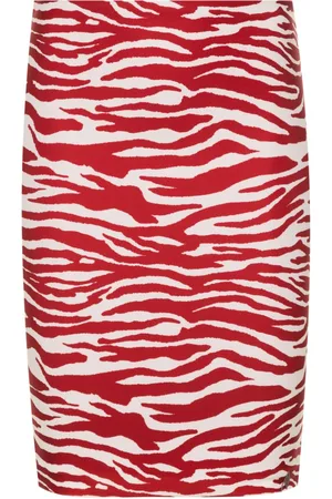 The Attico Abstract-print skirt