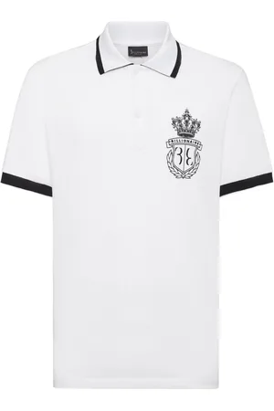 BILLIONAIRE Logo-embroidered cotton polo shirt