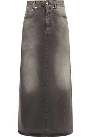 Maison Margiela Logo-patch denim skirt