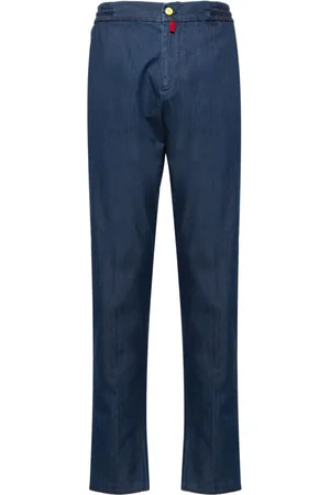 Kiton Elasticated-waist slim-cut trousers