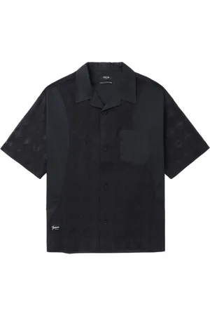 FIVE CM Geometric-pattern cotton shirt