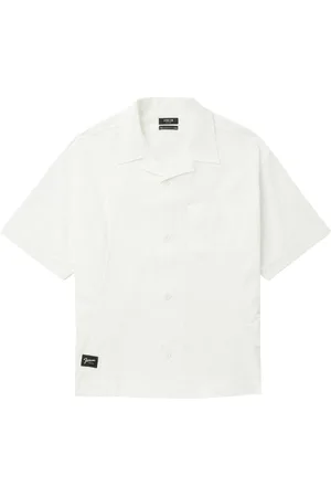 FIVE CM Geometric-pattern cotton shirt
