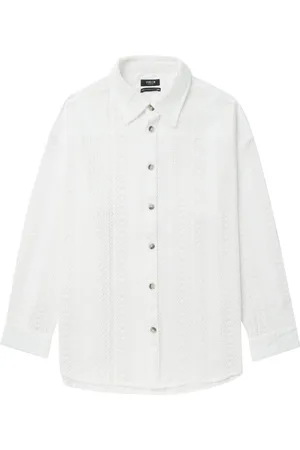 FIVE CM Crochet cotton shirt