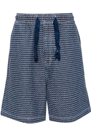 FIVE CM Patterned-jacquard cotton shorts